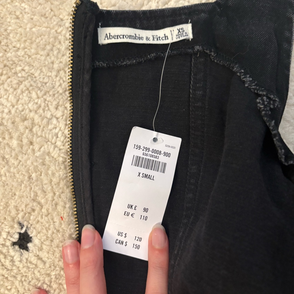 Abercrombie & Fitch Black Dress with Gold Zipper - Picture 4 of 7